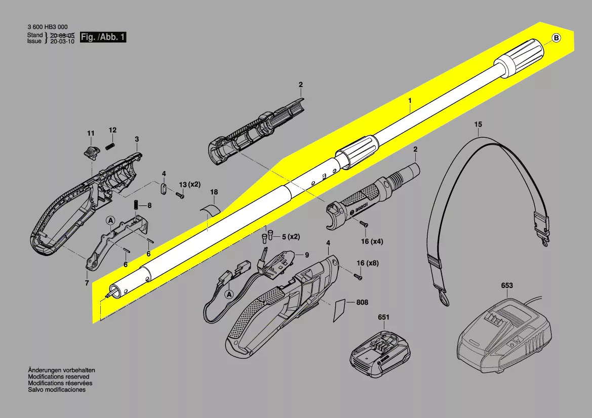 Barre télescopique réf. F 016 F05 217 Bosch